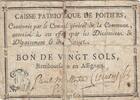 France 20 sols 20 sols - Vienne - Poitiers - 1791 -