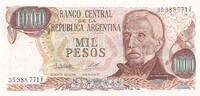 Argentina 1000 pesos 1000 Pesos - Gen. San Martin - ND (1979-1980) - Serial F -