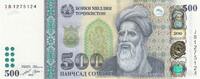 Tajikistan 500 somoni 500 Somoni - Abuabdullohi Rudaki (858-941) - 2021 - Serial JB -