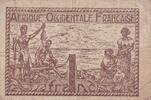 French West Africa 1 franc 1 Franc - Brown - ND (1944) -
