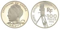 France 100 francs 100 Francs Arletty - 100 years of Cinema - 1995 Proof -