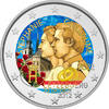 Luxembourg 2 2 Euro Color Commemorative coin. 2022 - 10 years of the marriage of the Grand Ducal heir couple -