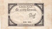 France 5 livres 5 Livres - 10 Brumaire An II (31.10.1793) - Sign. Duval - Serial 8662 -