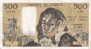 France 500 francs 500 Francs Pascal - 06-12-1973 - Serial U.37 -