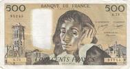 France 500 francs 500 francs - Pascal - 03-02-1977 - Serial A.73 -