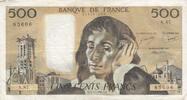 France 500 francs 500 francs - Pascal - 03-11-1977 - Serial S.87 -