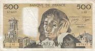 France 500 francs 500 francs - Pascal - 05-10-1978 - Serial Z.92 -