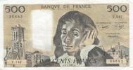 France 500 francs 500 francs - Pascal - 02-07-1981 - Serial V.142 -