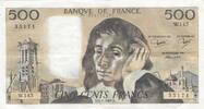 France 500 francs 500 francs - Pascal - 02-07-1981 - Serial W.145 -