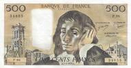 France 500 francs 500 francs - Pascal - 07-06-1979 - Serial P.98 -