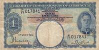Malaya 1 dollar 1 Dollar - George VI - Arms - 1941 - Serial P17 - p.11 -