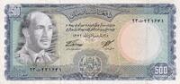 Afghanistan 500 afghanis 500 Afghanis - King Muhammad Zahir - 1967 -