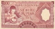 Indonesia 1000 rupiah 1000 Rupiah - Silversmith from Gadang/Minangkabau - 1958 -