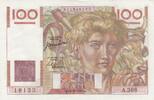 France 100 francs 100 Francs Farmer - 12-10-1950 - Serial A.366 -