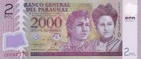 Paraguay 2000 guaranies 2000 Guaranies - Adela y Celsa Speratti - 2023 - Serial E -