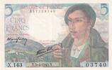 France 5 francs 5 Francs Shepherd - 05-04-1945 - Serial X.143 -