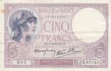 France 5 francs 5 Francs Helmeted woman 05-12-1940 Serial N.67143 -