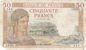 France 50 francs 50 Francs Ceres - 28-04-1938 - Serial J.8131 -