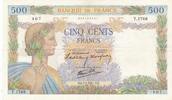 France 500 francs 500 Francs - La Paix - 09-01-1941 - Serial T.1768 -