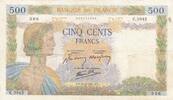 France 500 francs 500 Francs - La Paix - 21-05-1941 - Serial C.3045 -