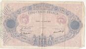 France 500 francs 500 Francs Blue and Pink - 08-07-1926 - Serial X.800 -