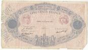 France 500 francs 500 Francs Blue and Pink - 18-02-1927 - Serial N.954 -