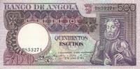Angola 500 escudos 500 Escudos - L. de Camoes - Rock - 10-06-1973 - Serial BS -