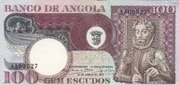 Angola 100 escudos 100 Escudos - L. de Camoes - Plant - 10-06-1973 - Serial AA -