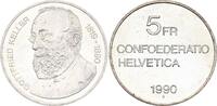 Switzerland 5 francs 5 Francs Gottfried Keller - 1990 -