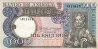 Angola 1000 escudos 1000 Escudos - L. de Camoes - Waterfalls - 10-06-1973 - Serial AW -