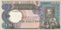 Angola 1000 escudos 1000 Escudos - L. de Camoes - Waterfalls - 10-06-1973 - Serial AU -