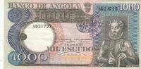 Angola 1000 escudos 1000 Escudos - L. de Camoes - Waterfalls - 10-06-1973 - Serial AD -