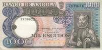 Angola 1000 escudos 1000 Escudos - L. de Camoes - Waterfalls - 10-06-1973 - Serial ZV -