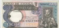 Angola 1000 escudos 1000 Escudos - L. de Camoes - Waterfalls - 10-06-1973 - Serial ZX -