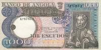 Angola 1000 escudos 1000 Escudos - L. de Camoes - Waterfalls - 10-06-1973 - Serial AP -