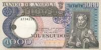 Angola 1000 escudos 1000 Escudos - L. de Camoes - Waterfalls - 10-06-1973 - Serial AT -