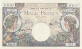 France 1000 francs 1000 Francs - Commerce and Industry - 06-07-1944 Serial H.3620 -