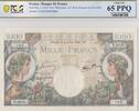 France 1000 francs 1000 Francs - Commerce and Industry - 06-07-1944 Serial D.3620 -