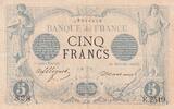 France 5 francs 5 Francs - Black - 10-05-1873 - Serial F.2519 -