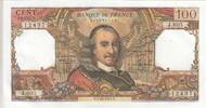 100 francs 1971 Frankreich 100 Francs - Corneille -  07-10-1971 - Serial J.605 II / VZ+