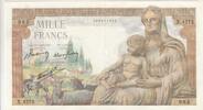 France 1000 francs 1000 Francs - Demeter - 18-02-1943 - Serial X.4275 -