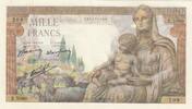 France 1000 francs 1000 Francs - Demeter - 29-04-1943 - Serial E.5060 -