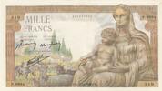 France 1000 francs 1000 Francs - Demeter - 18-11-1943 - Serial P.9994 -