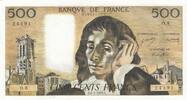 France 500 francs 500 Francs - Pascal - 02-01-1969 - Serial O.8 -