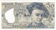 France 50 francs 50 Francs - Quentin de la Tour - 1989 - Serial U.56 -