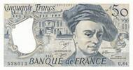 France 50 francs 50 Francs - Quentin de la Tour - 1991 - Serial U.64 -