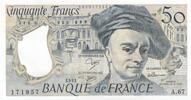 France 50 francs 50 Francs - Quentin de la Tour - 1991 - Serial A.67 -