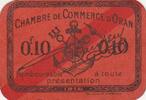 Algeria 10 centimes 10 Cents - Chambre de commerce of Oran - 1916 -