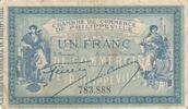 Algeria 1 franc 1 Franc - Chambre de commerce of Philippeville - 10-11-1914 - Serial 783.888 -