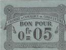Algeria 5 centimes 5 Cents - Chambre de commerce of Constantine - 12-10-1915 -